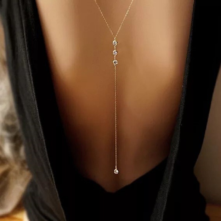 Body Jewelry For You - Nowy Seksowny Naszyjnik z Cyrkoniami na