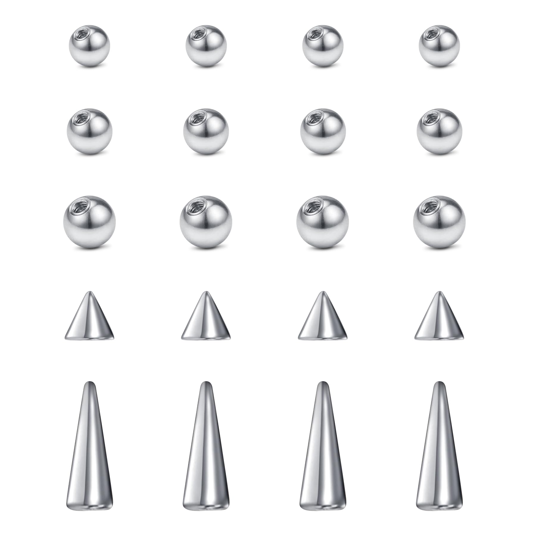 Body Jewelry Replacement Ball - Kulki wymienne ze stali nierdzewnej 20pcs