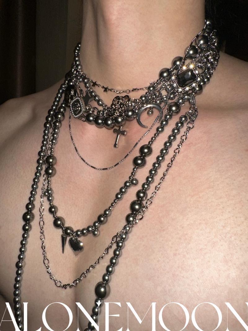 Body Jewelry Necklace - Oryginalny przemysł ciężki Łańcuch ze stali
