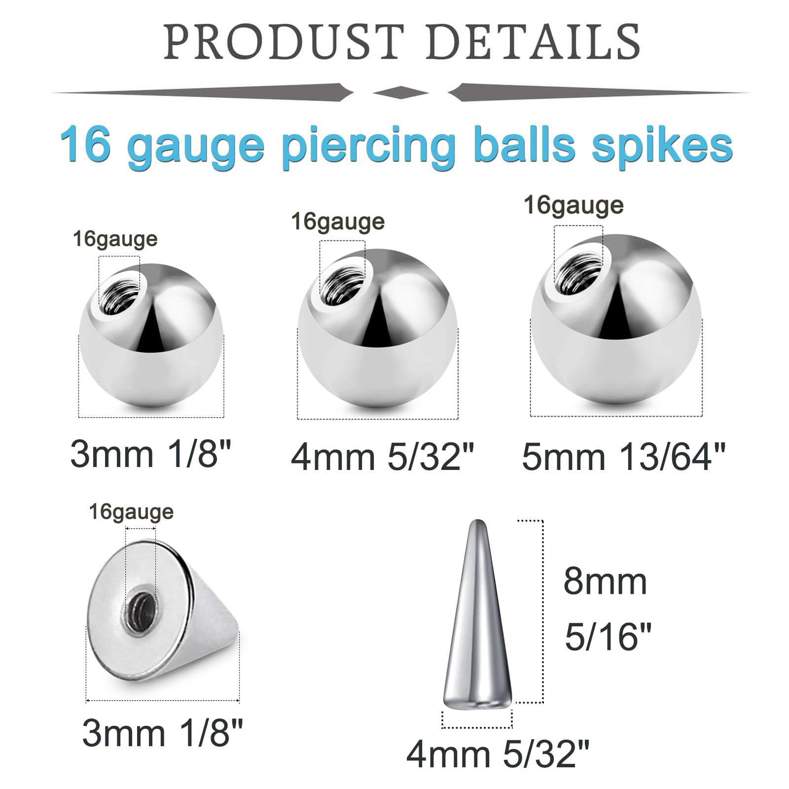 Kulki wymienne ze stali nierdz – Body Jewelry Replacement Ball recenzja i cena